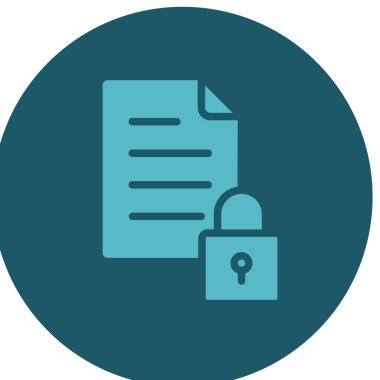 Belge. Web simgesi basit illüstrasyon