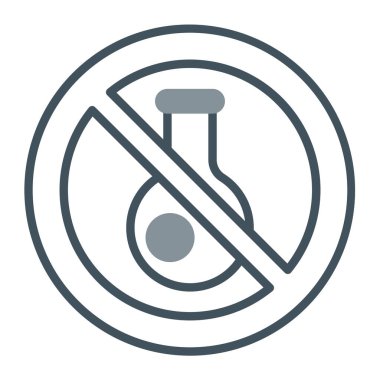 Sigara ikonu yok. Ana hatlı çember çizimi. doğrusal resim grafiği