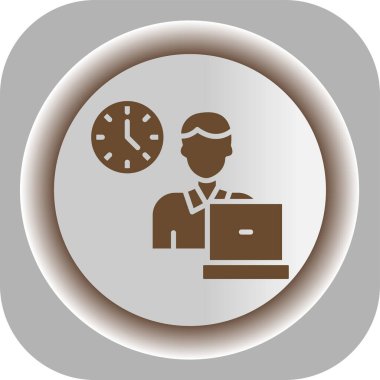 Bir saatin vektör illüstrasyonu