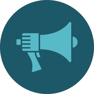 Megafon. Web simgesi basit illüstrasyon