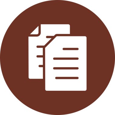 Belge simgesinin vektör illüstrasyonu