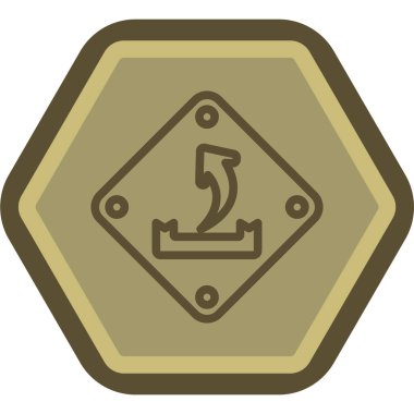 pusula vektör simgesi modern basit illüstrasyon