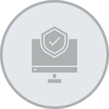 Dizüstü bilgisayar simgesi vektör çizimi