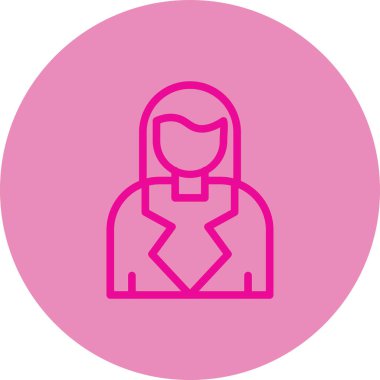 Kadın simge vektör çizim