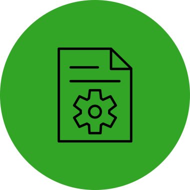 Belge. Web simgesi basit illüstrasyon