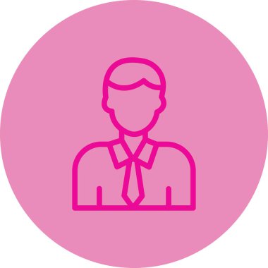 Bir iş adamı simgesinin vektör çizimi