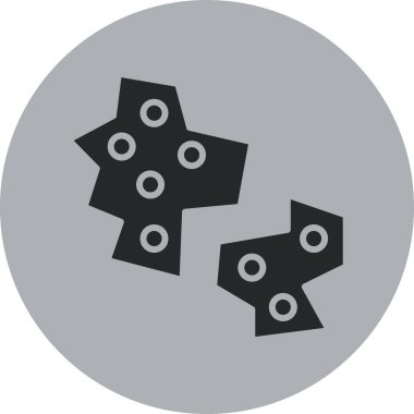 iki zar vektör simgesi modern basit tasarım