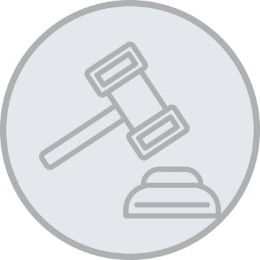 hukuk ve adalet vektör simgesi