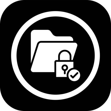 Güvenlik simgesi soyut grupta izole edildi