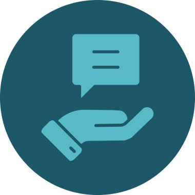 Konuş. Web simgesi basit illüstrasyon