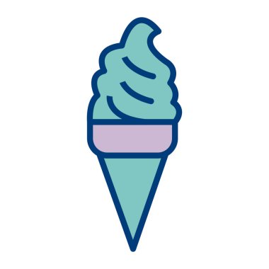 Dondurma külahı vektör çizimi