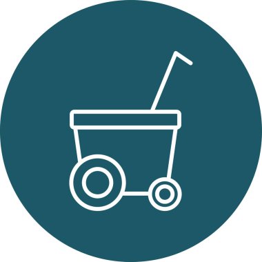 Taşıyıcı düz daire vektör ikon tasarımı deseni