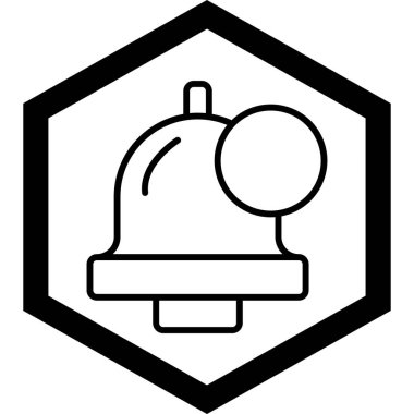 Yiyecek ve içecek ikonunun vektör illüstrasyonu