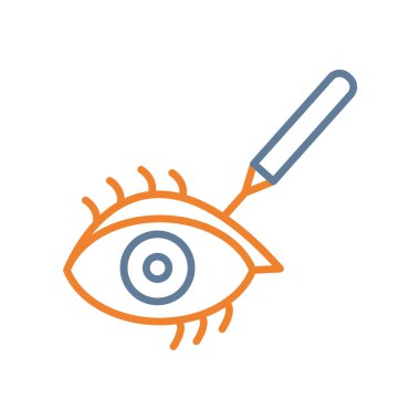 Beyaz arka plan üzerinde göz şeffaf işareti izole göz simge vektör