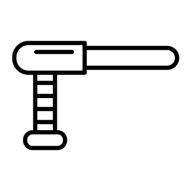 Çekiç vektör simgesi. Beyaz üzerinde izole edilmiş biçim simgesi,
