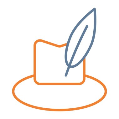 Tüylü kağıt şapka, satır biçimi simgesi