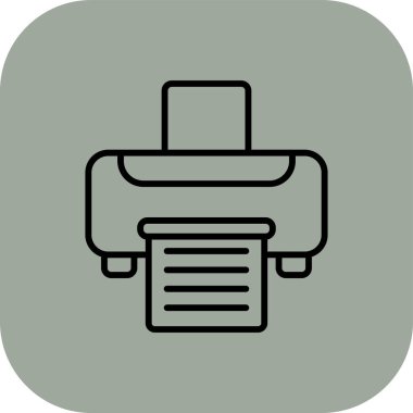 Kişisel ve ticari uygulamanın illüstrasyon simgesi tasarımı.