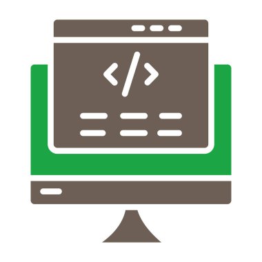 Düz vektör simgesi kodlanıyor