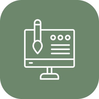 Web simgesi vektör illüstrasyonu