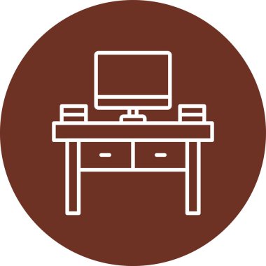 Dizüstü bilgisayar simgesi vektör çizimi