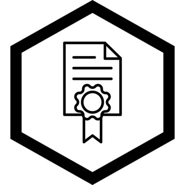 Rozet. Web simgesi basit tasarım