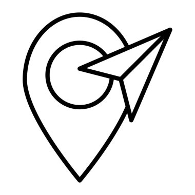 konum simgesi. beyaz arkaplanda izole edilmiş web tasarımı için ana konum pin vektör simgesi