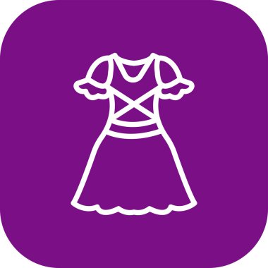 elbise web simgesi, vektör illüstrasyonu