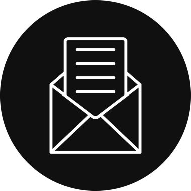 E- posta simgesi vektör illüstrasyonu