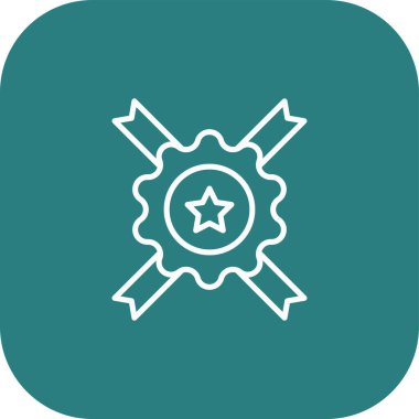 Yıldız düz simgesi vektör çizim