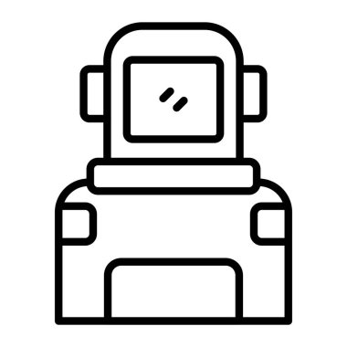 robot ikon vektör illüstrasyonu