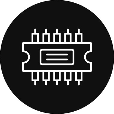 vektör Chip Simgesi illüstrasyonu