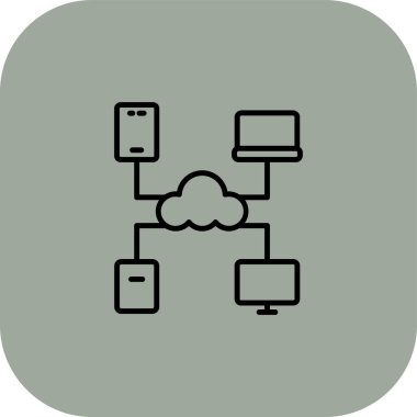 Projeniz için vektör bulut simgesi