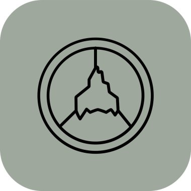 harita pin simgesi soyut olarak izole edildi