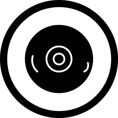 CD mi? Web simgesi basit illüstrasyon