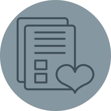 Modern kalp simgesinin vektör illüstrasyonu