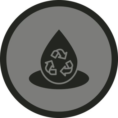 Geri dönüşüm simgesi vektör resimlemesi