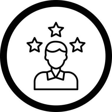 yıldız simgesi vektör illüstrasyonu