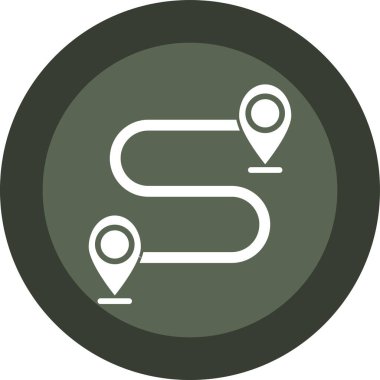 gps simge vektör illüstrasyonu