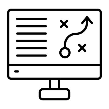 bilgisayar simgesi vektör illüstrasyonu