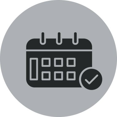 Takvim vektör simgesi modern illüstrasyon