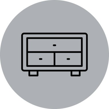 Benzersiz gardırop vektör simgesi