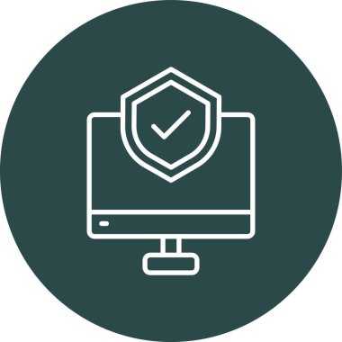 Dizüstü bilgisayar simgesinin vektör çizimi