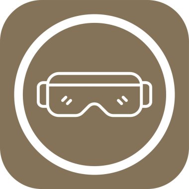 gözlük ikonu vektör illüstrasyonu