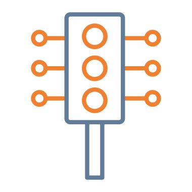 elektrik ampul vektör simgesi düzenlenebilir