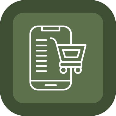 Vektör Mobil simge illüstrasyonu