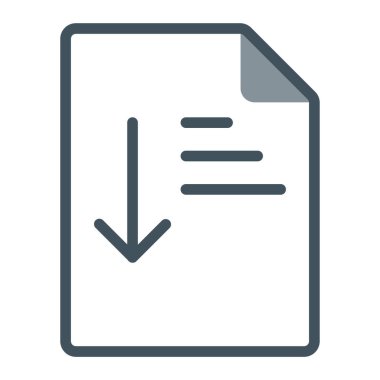 belge dosya simgesi ana hat biçiminde