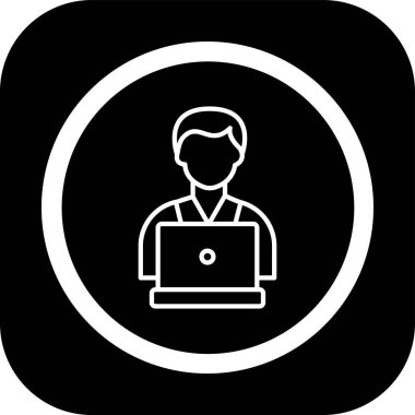 İş ve finans simgesinin vektör illüstrasyonu