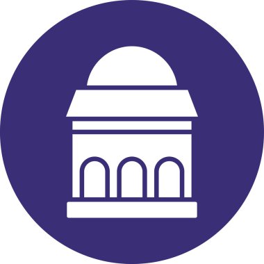 Bina. Web simgesi basit illüstrasyon