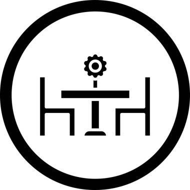 Bir gaz simgesinin vektör illüstrasyonu