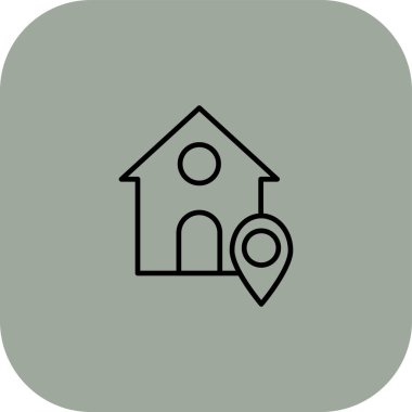 vektör çizim tasarım ev simgesinin